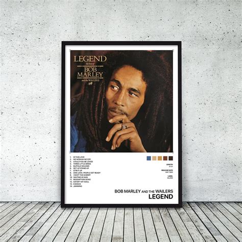 Bob Marley Legend Album Cover Art Poster Print Music Wall | Etsy