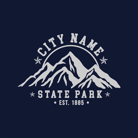 State Park Mountains, United States Illustration Clip Art Design Shape ...