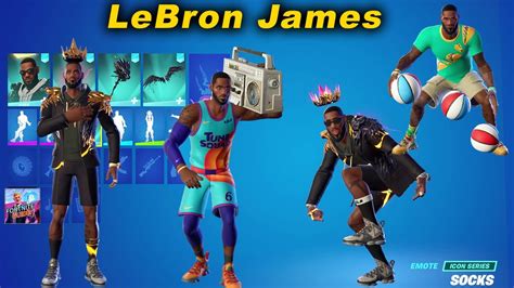 Lebron James Skin Showcase with Legendary Emotes Fortnite (The Silencer ...