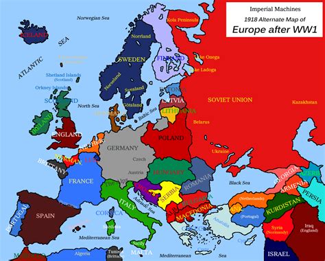 Image - Blank map of Europe 1918 with text by eric4e -ENG- (Imperial ...