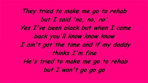 Amy Winehouse- Rehab Lyrics - YouTube