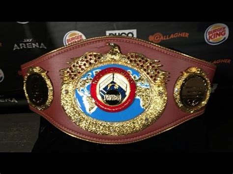 Unveiling: WBO heavyweight belt that Joseph Parker and Andy Ruiz will fight for in Auckland ...