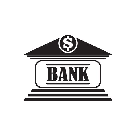 bank icon logo vector design 13948615 Vector Art at Vecteezy