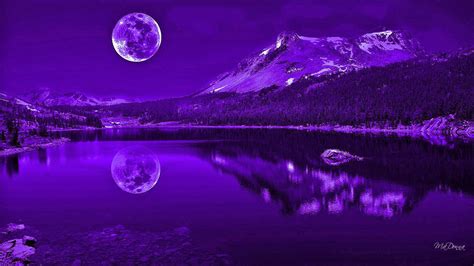 Wallpaper ID: 535225 / nature and landscapes, mountains, lake, purple, 1080P, mysterious, full ...