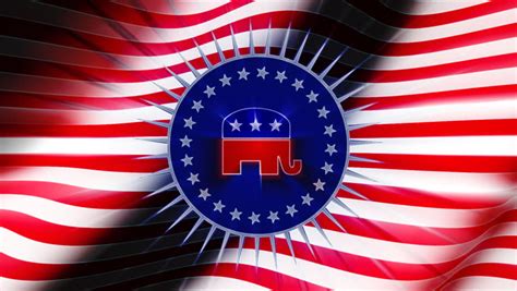 looping republican party symbol crest over Stock Footage Video (100% ...