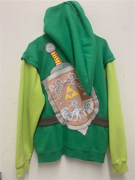 Legend Of Zelda Wind Waker Link Zip-Up Hoodie (Medium) - Gem