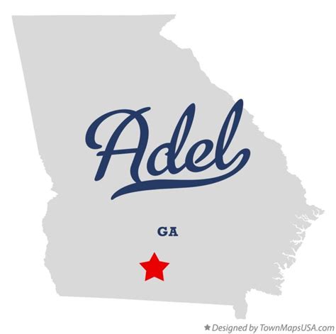 Map of Adel, GA, Georgia