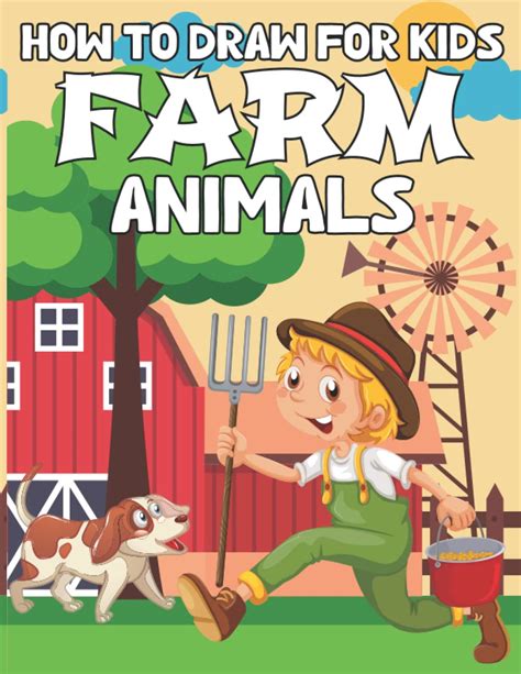 HOW TO DRAW FOR KIDS FARM ANIMALS AGES 3-5, HOW TO DRAW FARM ANIMALS FOR KINDERGARTEN, PRE ...