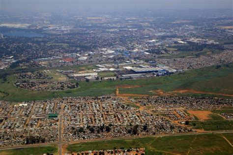 Aerial photograph Boksburg - Township Reiger Park with about 40000 ...