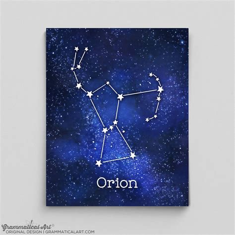 Orion Constellation Art Orions Belt Constellation Print | ubicaciondepersonas.cdmx.gob.mx