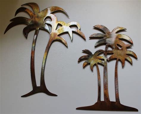 15 Collection of Palm Tree Metal Wall Art