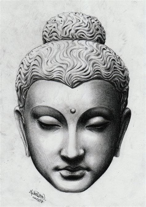 Lord Buddha Pencil Sketch