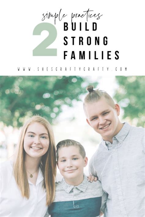 She's Crafty: 2 simple practices for building strong family relationships