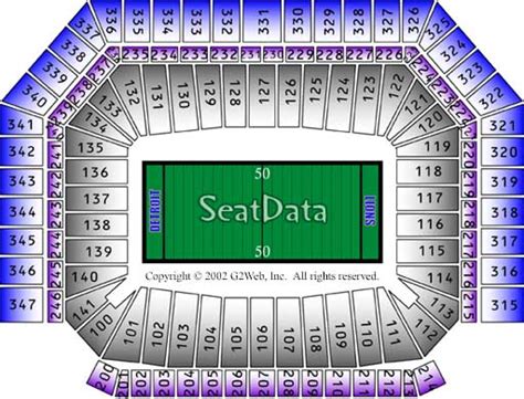 Lions Stadium Seating Chart