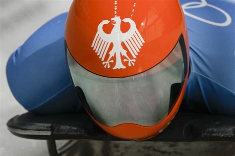 Creative helmet designs at Beijing Olympics skeleton event