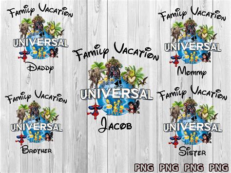 Universal Studios Family Png Family Vacation PNG 2021 Family | Etsy