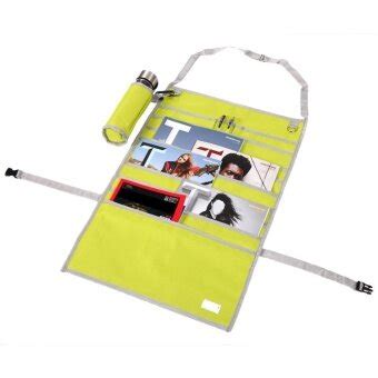 Adjustable Desk Pocket Organizer Hanging Holder Book Storage Bag(Yellow ...