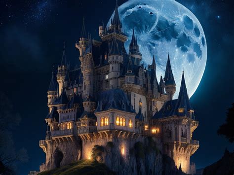 Castle in night by HShadowarts on DeviantArt