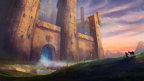 "Stoic", fantasy castle environment concept by Kevin Tran (Me) : r ...