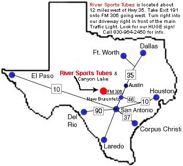 Map Of Canyon Lake Texas - Large World Map