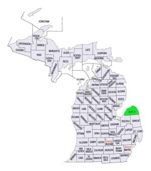 Huron County (Michigan, USA) - GAMEO