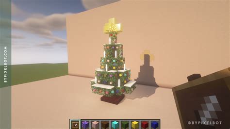 Minecraft Christmas Tree Build (Simple Tutorial) — ByPixelbot