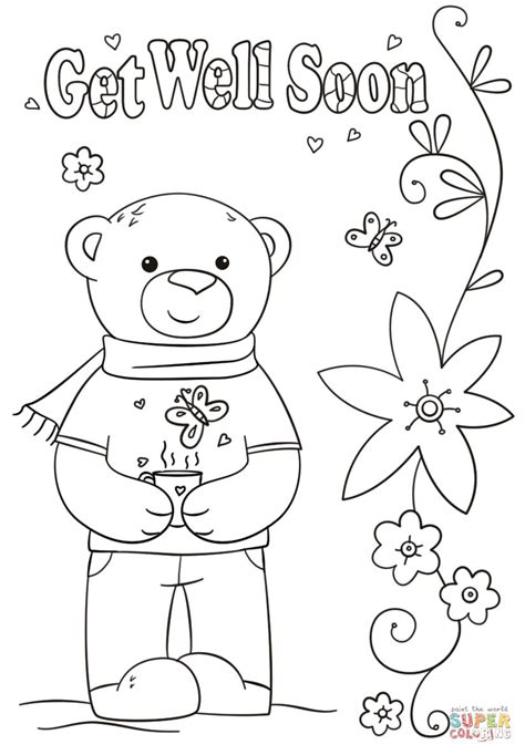 Free Get Well Soon Coloring Pages Printable - ArelyoiSims