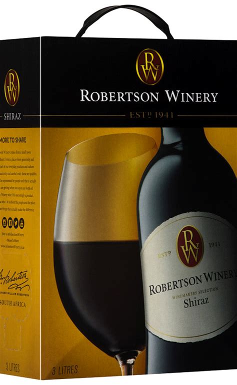 Wine Robertson Winery Shiraz 2018 Bag In Box on Vi.Wine