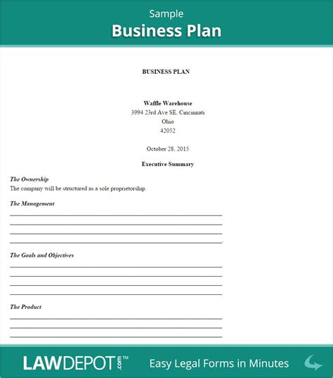 Llc Business Plan Template | williamson-ga.us