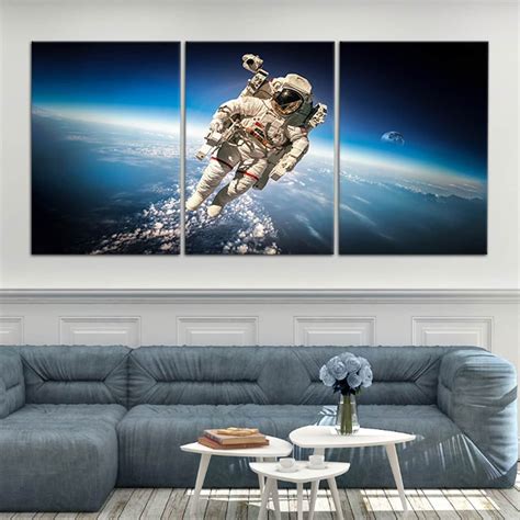 Astronaut In Space Wall Art Set in 2022 | Space wall art, Wall art sets ...