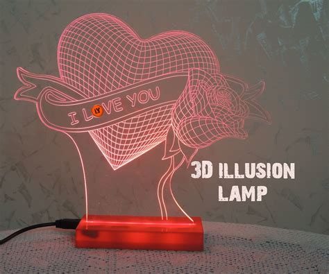 3D ILLUSION LAMP : 4 Steps - Instructables