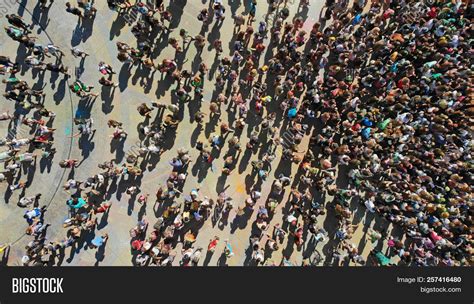 Aerial Top View Crowd Image & Photo (Free Trial) | Bigstock