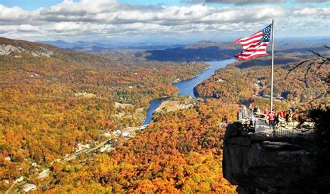 Chimney Rock at peak fall color in 2013. The 75-mile panoramic views on a clear day are stellar ...