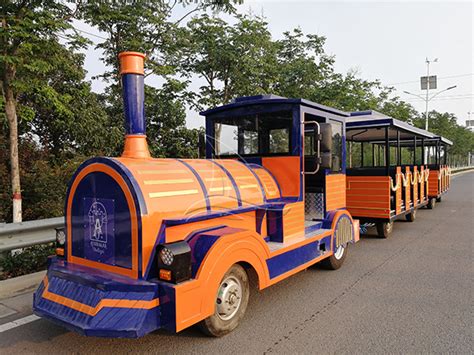 Tourist Orange Trackless Train - Child Rides