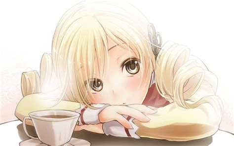 Cute girl drinking coffee - Anime & Manga Wallpaper | Manga | Pinterest ...