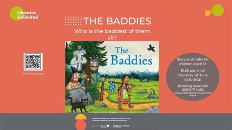 The Baddies! Story and craft session , Torquay Library, June 1 2023 | AllEvents.in