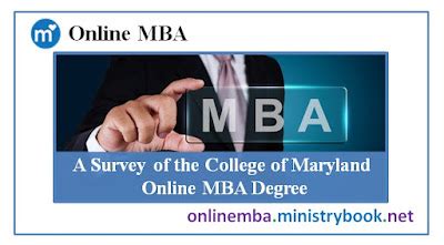 A Survey of the College of Maryland Online MBA Degree