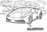 Lamborghini Huracan Coloring Sheets Pages sketch template