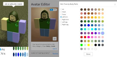 body color glitch : r/roblox