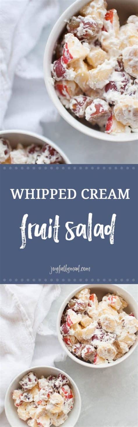 Whipped Cream Fruit Salad | A Joyfully Mad Kitchen