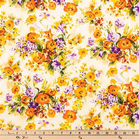 Floral Bouquet Fabric Flowers Fabric 100% Cotton Quilting - Etsy