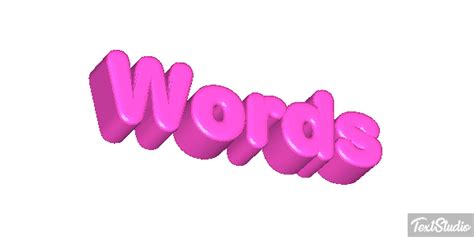 Words Word Animated GIF Logo Designs