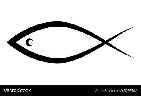 Christian fish icon Royalty Free Vector Image - VectorStock