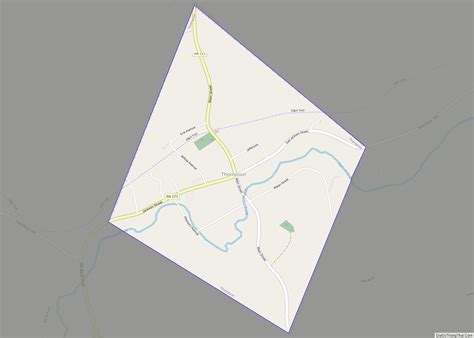 Map of Thompson borough, Pennsylvania