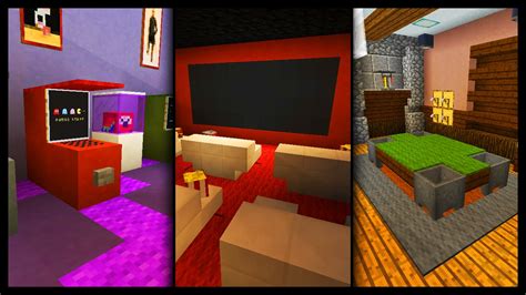 Minecraft - Games Room Designs & Ideas - YouTube