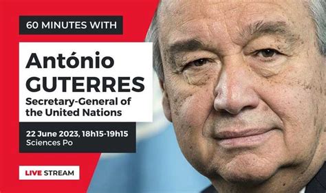 60 minutes with Antonio Guterres | Sciences Po Paris School of International Affairs