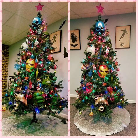 Superhero Christmas tree #comicchristmastree #nerdtree #superhero #marvel | Superhero christmas ...