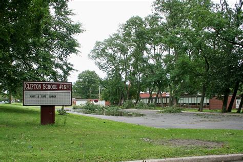 Hurricane Damage at Clifton NJ School 16 | Several young oak… | Flickr