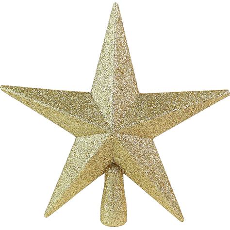 Ornativity Glitter Star Tree Topper - Christmas Mini Gold Decorative ...