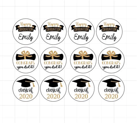 Graduation Stickers Happy Graduation Stickers Congrats You | Etsy